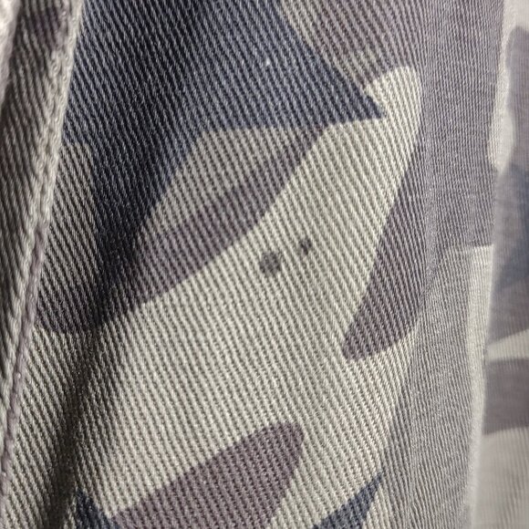 Rails green Hendrick Star Camo button front shirt jacket shacket top ladies XS - Picture 4 of 9